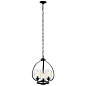Tuscany 21" 3 Light Mini Chandelier with Clear Seeded Glass Black люстра 44059BK Kichler — фото 3