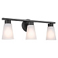 Stamos 20" 3 Light Vanity Light Black настенный светильник 55121BK Kichler — фото 2