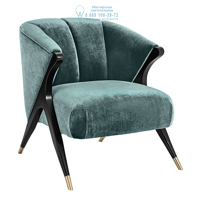 112018 Chair Pavone aegean green Eichholtz