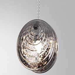5038/1A Odeon Light Mussels подвесной светильник с овальными элементами черного стекла