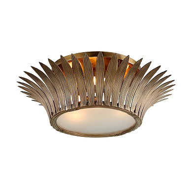 встраиваемый потолочный светильник с декоративными металлическими лепестками