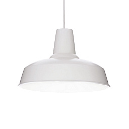 102047 Ideal lux Moby подвесной светильник куполообразной формы из белого металла с гладким плафоном