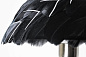 Black &amp; White Feather Lamp Shade настольная лампа Avanzato Home