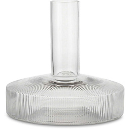 1104268095 Ferm Living Ripple стеклянный графин для вина с цилиндрическим корпусом и рельефным дном