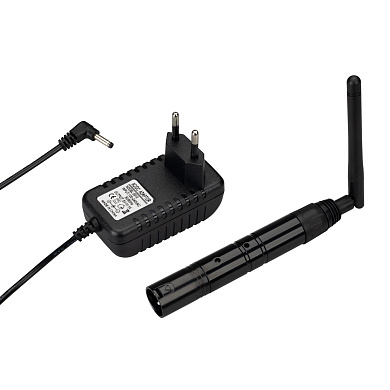 028416 Arlight Усилитель SMART-DMX-Transmitter Black (5V, XLR3 Female, 2.4G)