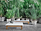 Jeko Садовый столик из мелиорированного дерева и мрамора Gervasoni PID580795