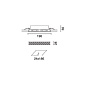 Q512 Laser Blade XS iGuzzini Frame 10 cells - Flood beam - LED — фото 1