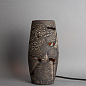 MLCMTL019 Mullan керамическая настольная лампа Carya, rustic-стиль, оттенок Black Clay — фото 1