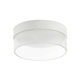90282 Linea Light Group Crumb потолочный светильник цилиндрической формы из прозрачного белого пластика