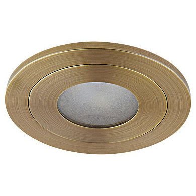 встраиваемый точечный светильник с бронзовым кольцом