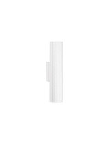 Sandy White Aluminium LED MR11/GU10 2x10 Watt 100-240Volt IP20 Bulb Excluded light up & d own D:4 W:6.5 H:18 cm
