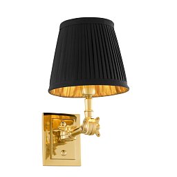 107174 Eichholtz Wentworth бра с поворотным кронштейном и чёрным абажуром