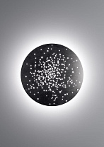 настенно-потолочный светильник черного цвета с декоративной поверхностью