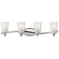 Oxby 30 Inch 4 Light Vanity Light with White Vetro Mica Glass Chrome настенный светильник 37517 Kichler — фото 4