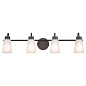 Erma 28" 4 Light Vanity Light Olde Bronze настенный светильник 55127OZ Kichler — фото 2