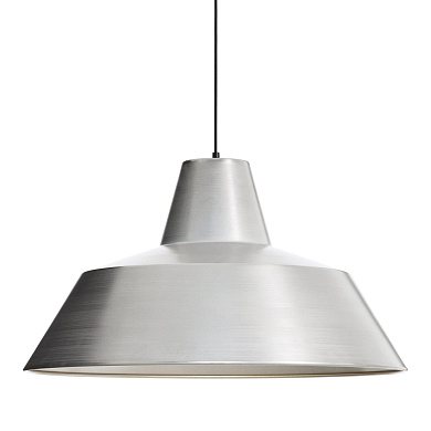 W5 014ALU Vrkstedslampe Made By Hand Крупный подвес с алюминиевым плафоном и индустриальным характером