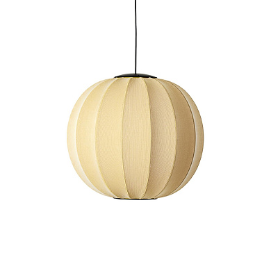 KW60 SU LED Knit-Wit Made By Hand Подвесной Ø60 с жёлтым тканевым абажуром LED