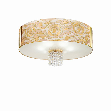 потолочный светильник круглый с орнаментом