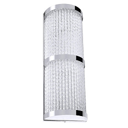 A1063AP-2CC Arte Lamp ALBALI настенный светильник с вертикальной стеклянной панелью и золотыми акцентами