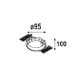 12500230 Modular Accessories Утопленное кольцо Ø82 — фото 1