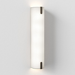 1469003 Astro lighting Elba настенный светильник с вытянутым плафоном из ткани белого оттенка с бронзовыми акцентами