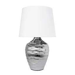 A4003LT-1CC Arte Lamp KORFU настольная лампа с цилиндрическим абажуром и металлическим основанием