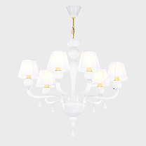 Graceful with lampshades Белый / 12 / Хром