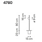 478054/10 Vibia June 1X 80 Встраиваемый садовый светильник 4780 — фото 1