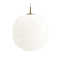 VL 45 Radiohus Pendant / Латунь/Глянцевый Белый опаловый Стекло / Ø370
