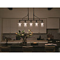 Everett 42" 5 Light Linear Chandelier in Black люстра 52379BK Kichler — фото 4