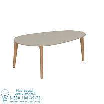 СТОЛИК TEA TIME 100X60CM H40 CERAMIC ЖЕМЧУЖНО-СЕРЫЙ Royal Botania