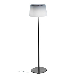 FN191004C_11 Foscarini Lumiere напольный светильник с хромированной ножкой и белым абажуром