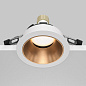 Share Maytoni встраиваемый светильник DL051-U-1WMG белый и матовое золото
