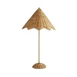 DC49018 Arteriors Parasol настольная лампа с абажуром в форме соломенного зонта