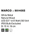 9014065 MARCO Novaluce светильник LED E27 1x12Вт 230В IP20