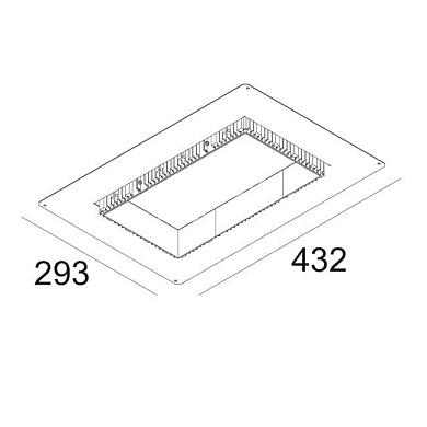 GRID IN TRIMLESS 2 MOUNTING KIT LARGE монтажный комплект Delta Light