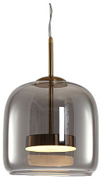A2404SP-23SM Arte Lamp Padova настольная лампа с затемненным стеклянным плафоном на латунной ножке