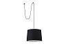 68604-56 CONGA PENDANT LAMP WITH PLUG E27 ø500*350*ø450 BLA подвесной светильник Faro barcelona — фото 1