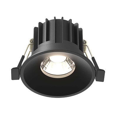 Round Maytoni встраиваемый светильник DL058-12W4K-B черный