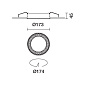 QS95 Blade R downlight iGuzzini MInimal Ø 170 - Medium beam - LED