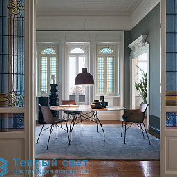 09460LE Kartell Bellissima подвесная люстра куполообразной формы серого оттенка
