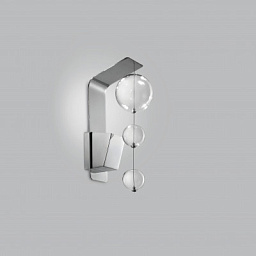 Metal Lux Bolero AP настенный светильник с тремя стеклянными плафонами хром; прозрачный 251.111.01