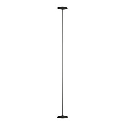 8346 Linea Light Group Poe торшер в минималистичном стиле с тонкой стойкой и круглым основанием чёрного цвета
