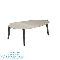 СТОЛИК TEA TIME 100X60CM АНТРАЦИТОВЫЙ КЕРАМИЧЕСКИЙ ТЕМНО-СЕРЫЙ Royal Botania