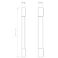 1084038 Palermo 600 LED Astro lighting настенный светильник матовый чёрный — фото 7