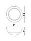 910162 ODIN Novaluce настенный светильник LED 5Вт 230В 247Lm 3000K IP20