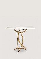 French Brass with Faux Limestone Top