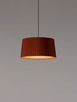 GT6: LAMPSHADE: TERRACOTTA RAW COLOR RIBBON. CABLE: BLACK, M