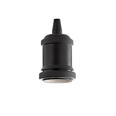249209 Ideal Lux PORTALAMPADA E27 GHIERA NERO lampholder