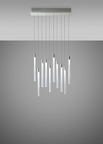 подвесной светильник с алюминиевыми трубками различной длины